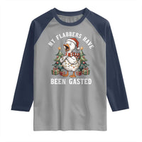 My Flabbers Have Been Gasted Raglan Shirt Funny Goose Christmas - Wonder Print Shop
