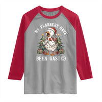 My Flabbers Have Been Gasted Raglan Shirt Funny Goose Christmas - Wonder Print Shop