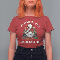 My Flabbers Have Been Gasted T Shirt For Women Funny Goose Christmas - Wonder Print Shop