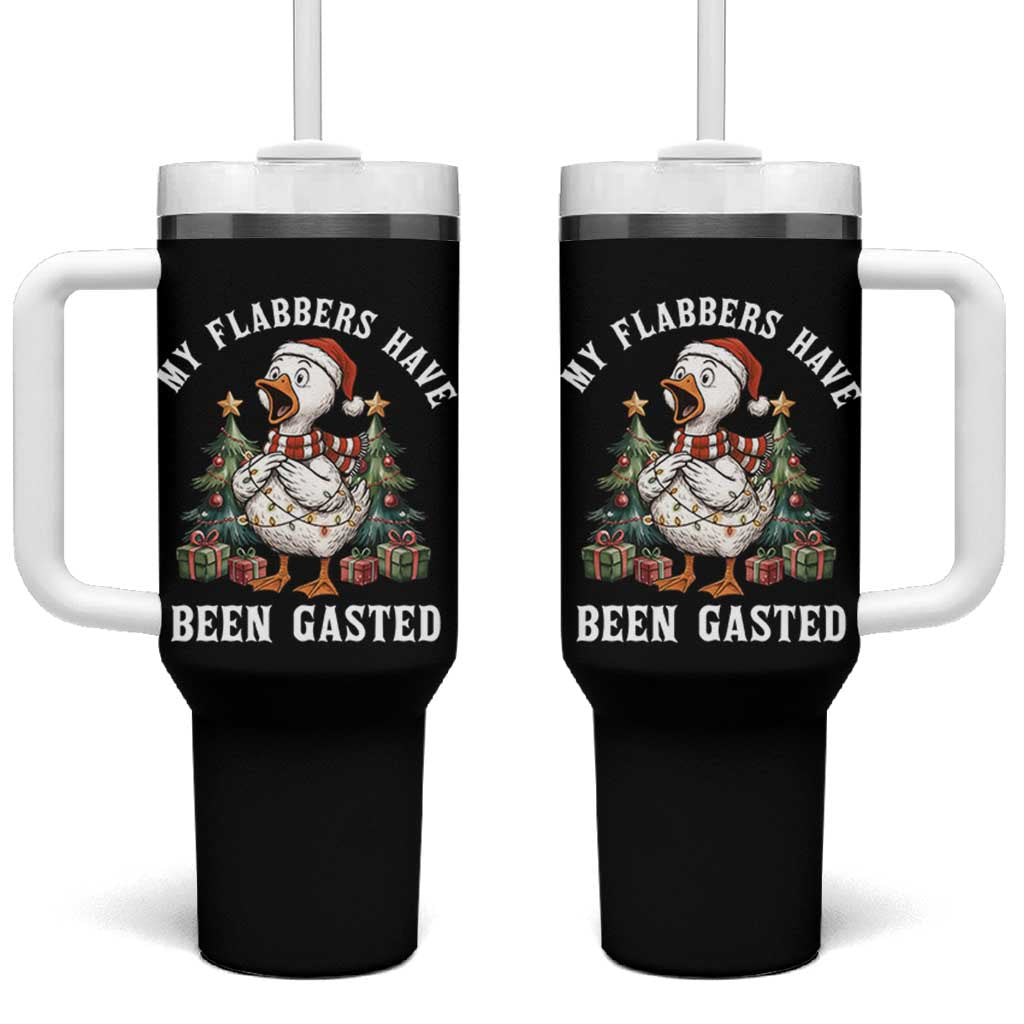 My Flabbers Have Been Gasted Tumbler With Handle Funny Goose Christmas - Wonder Print Shop