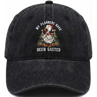 My Flabbers Have Been Gasted Washed Cotton Baseball Cap Funny Goose Christmas