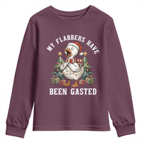 My Flabbers Have Been Gasted Youth Sweatshirt Funny Goose Christmas - Wonder Print Shop