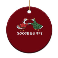 Christmas Goose Bumps Holiday Season Ceramic Ornament - Wonder Print Shop