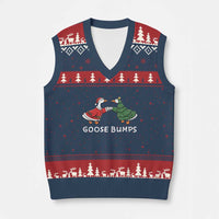 Christmas Goose Bumps Holiday Season V-Neck Knit Sweater Vest - Wonder Print Shop