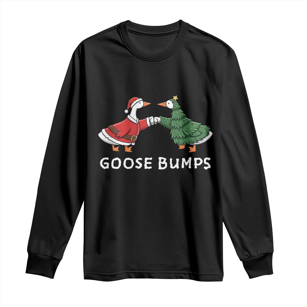 Christmas Goose Bumps Holiday Season Long Sleeve Shirt - Wonder Print Shop