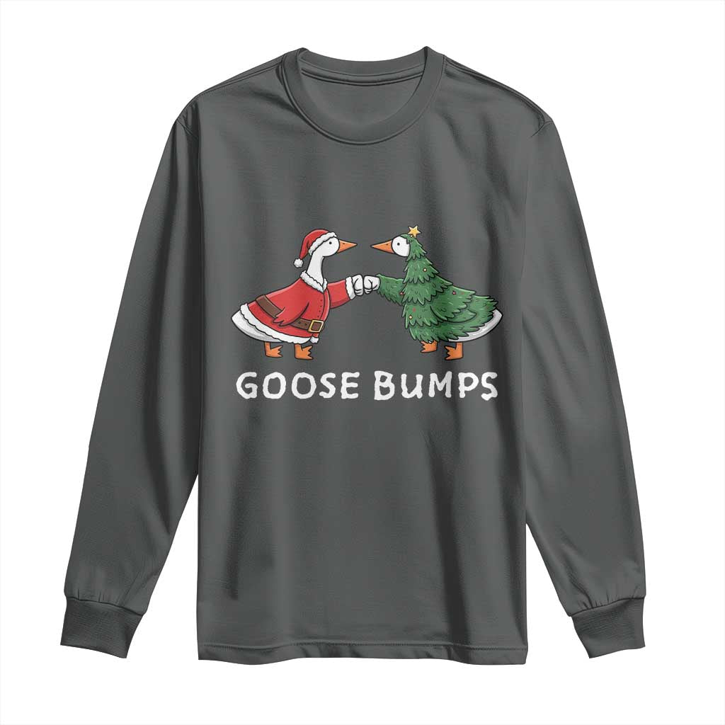 Christmas Goose Bumps Holiday Season Long Sleeve Shirt - Wonder Print Shop