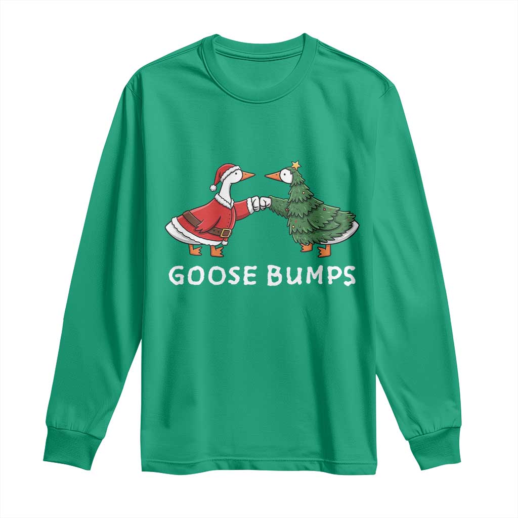 Christmas Goose Bumps Holiday Season Long Sleeve Shirt - Wonder Print Shop