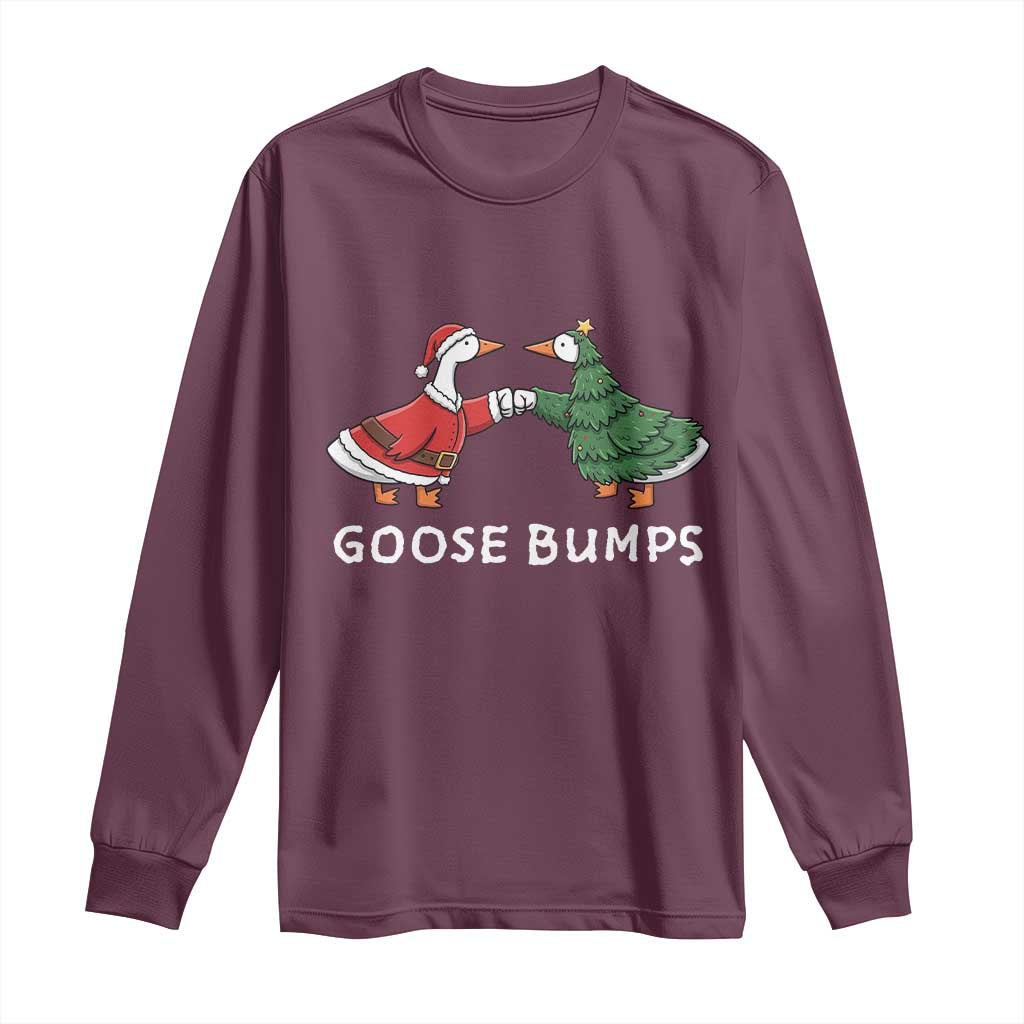 Christmas Goose Bumps Holiday Season Long Sleeve Shirt - Wonder Print Shop