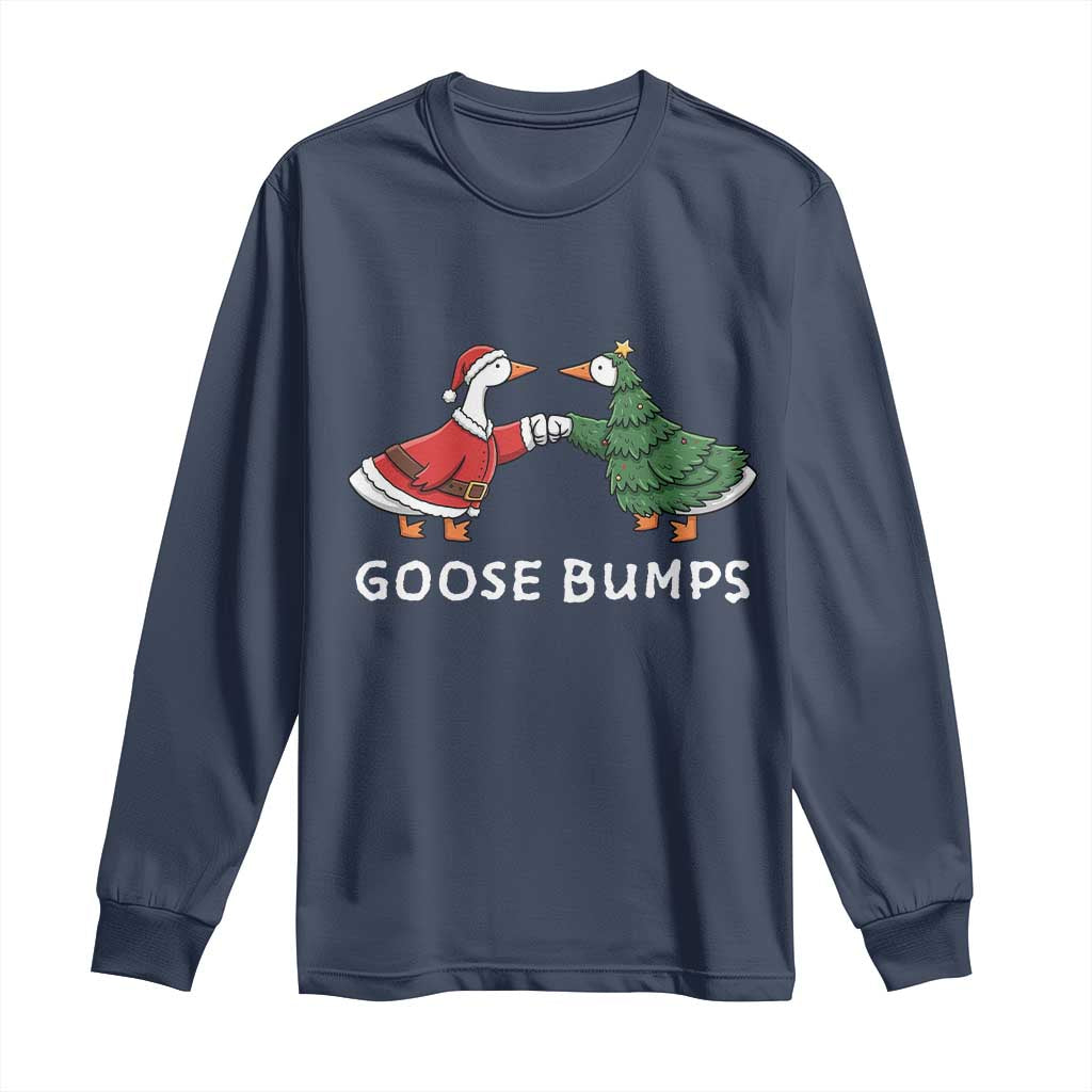 Christmas Goose Bumps Holiday Season Long Sleeve Shirt - Wonder Print Shop