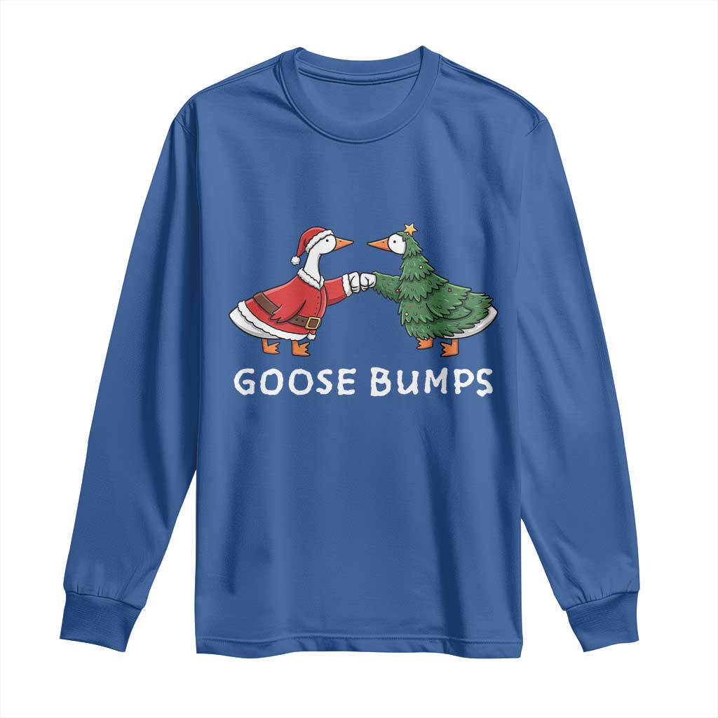 Christmas Goose Bumps Holiday Season Long Sleeve Shirt - Wonder Print Shop