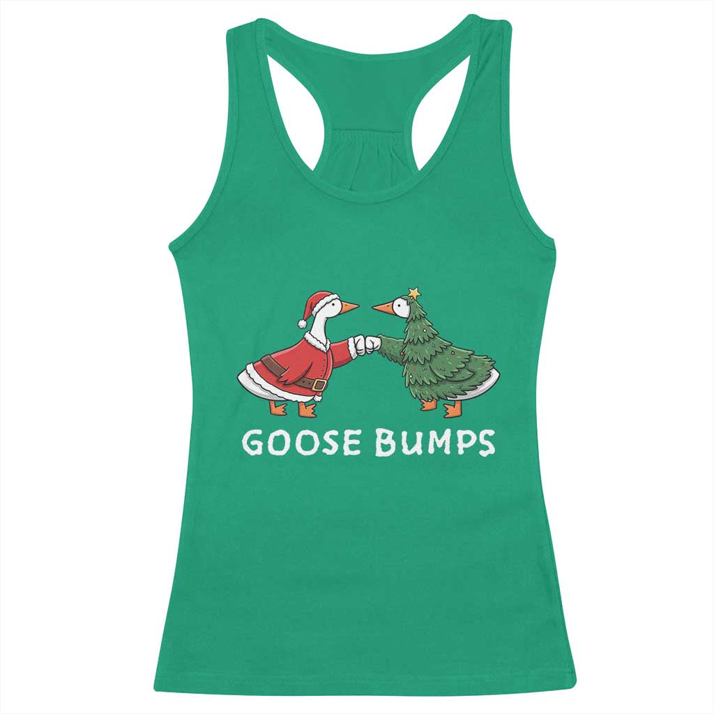 Christmas Goose Bumps Holiday Season Racerback Tank Top - Wonder Print Shop