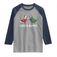 Christmas Goose Bumps Holiday Season Raglan Shirt - Wonder Print Shop