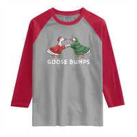 Christmas Goose Bumps Holiday Season Raglan Shirt - Wonder Print Shop