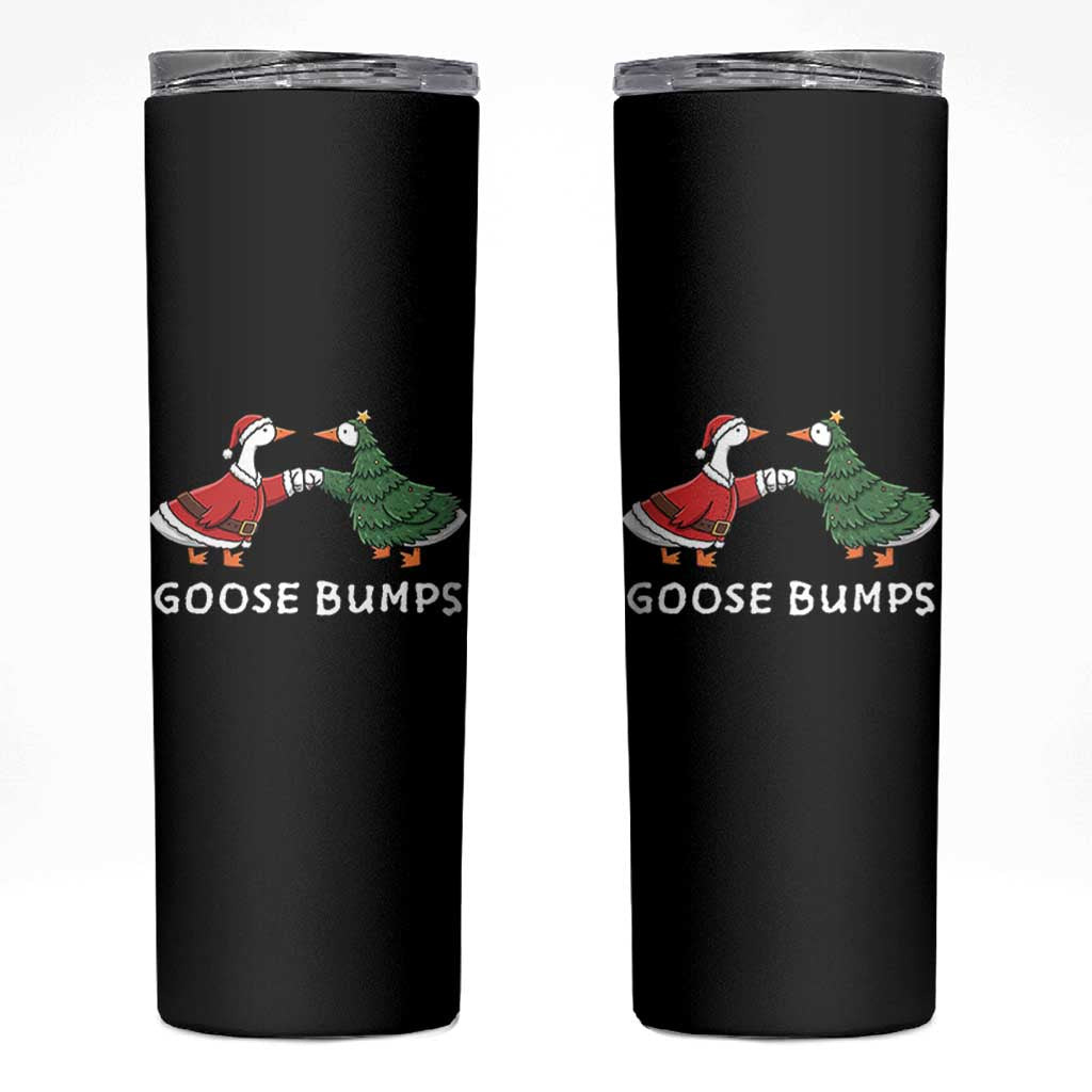 Christmas Goose Bumps Holiday Season Skinny Tumbler - Wonder Print Shop