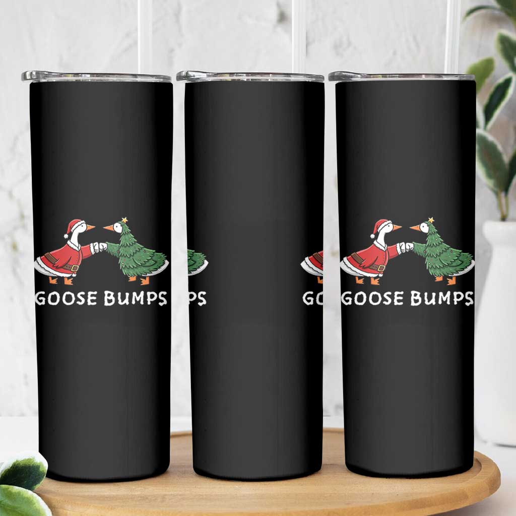 Christmas Goose Bumps Holiday Season Skinny Tumbler - Wonder Print Shop