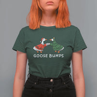Christmas Goose Bumps Holiday Season T Shirt For Women - Wonder Print Shop