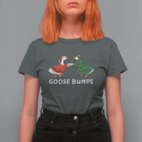 Christmas Goose Bumps Holiday Season T Shirt For Women - Wonder Print Shop
