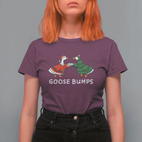 Christmas Goose Bumps Holiday Season T Shirt For Women - Wonder Print Shop