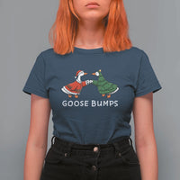 Christmas Goose Bumps Holiday Season T Shirt For Women - Wonder Print Shop