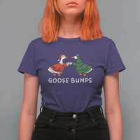 Christmas Goose Bumps Holiday Season T Shirt For Women - Wonder Print Shop