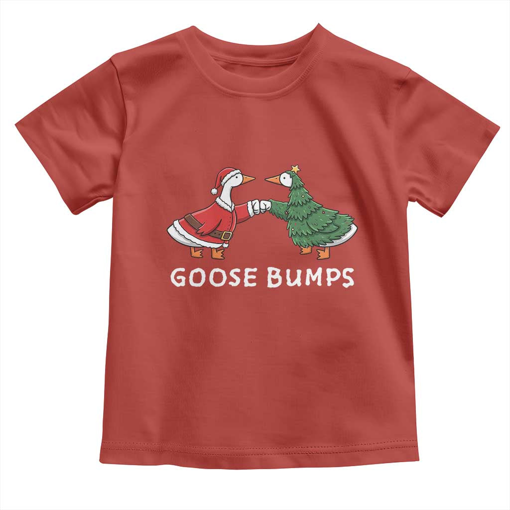 Christmas Goose Bumps Holiday Season Toddler T Shirt - Wonder Print Shop