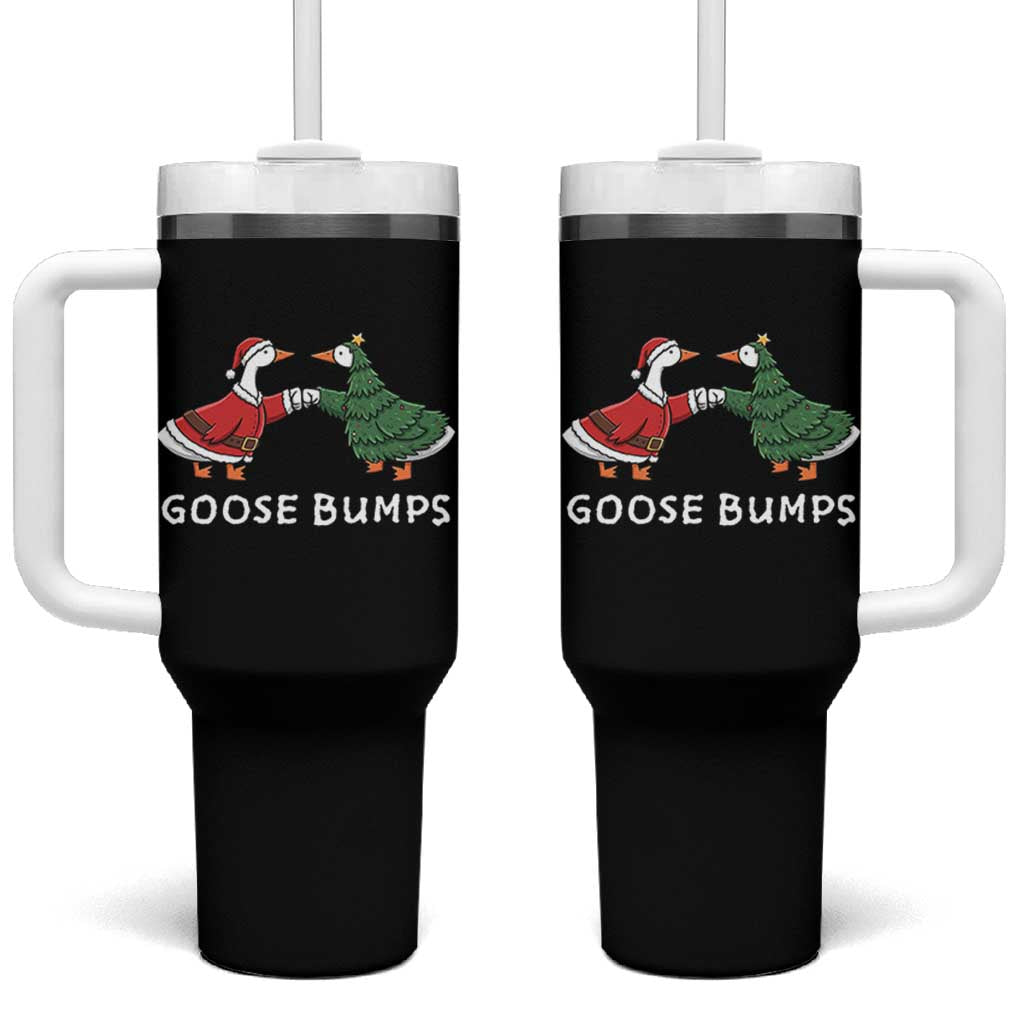 Christmas Goose Bumps Holiday Season Tumbler With Handle - Wonder Print Shop