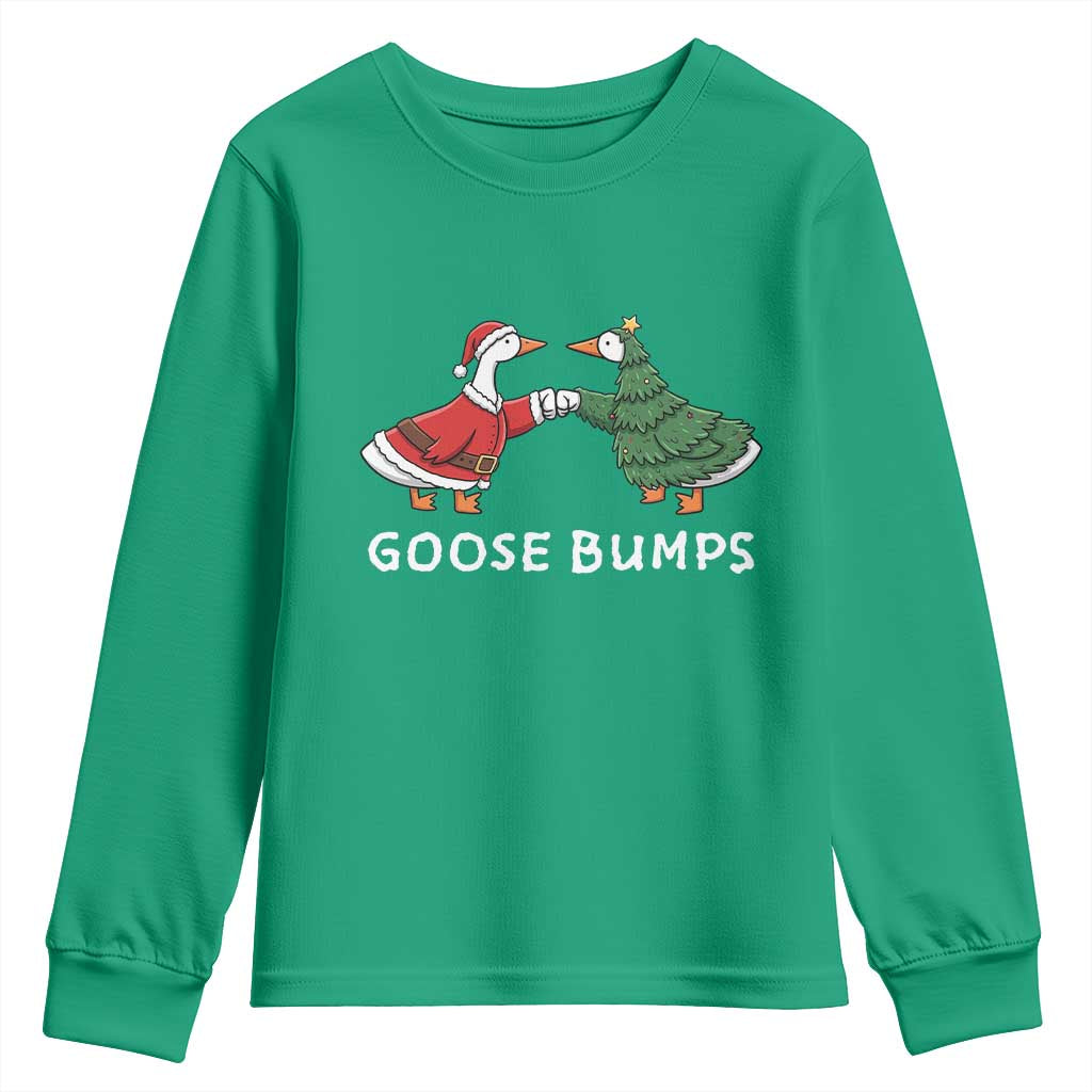 Christmas Goose Bumps Holiday Season Youth Sweatshirt - Wonder Print Shop