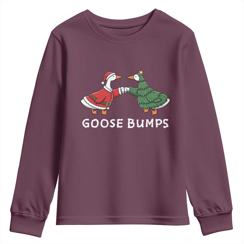 Christmas Goose Bumps Holiday Season Youth Sweatshirt - Wonder Print Shop