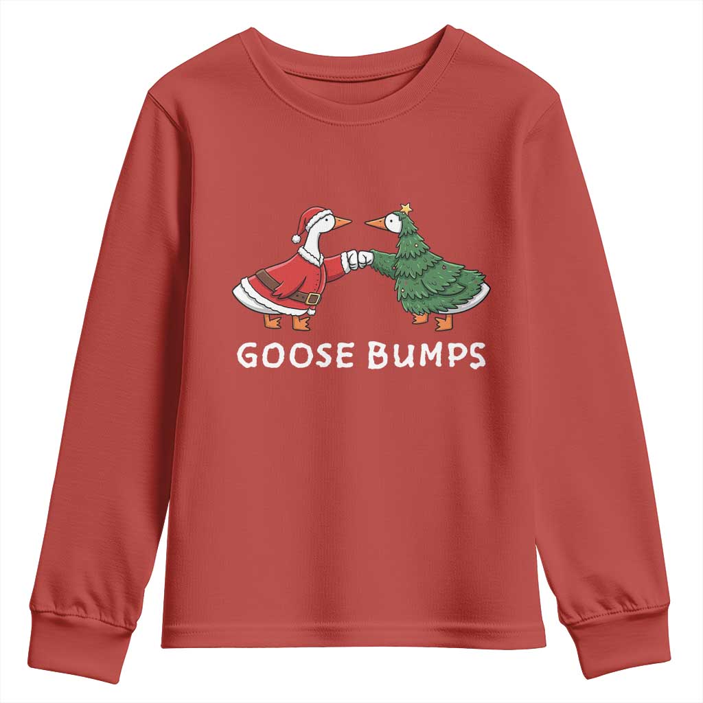 Christmas Goose Bumps Holiday Season Youth Sweatshirt - Wonder Print Shop