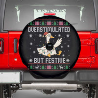 Funny Silly Goose Christmas Spare Tire Cover Overstimulated But Festive - Wonder Print Shop