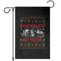 Possum Christmas Garden Flag Funny Overstimulated But Festive - Wonder Print Shop