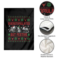 Possum Christmas Garden Flag Funny Overstimulated But Festive - Wonder Print Shop