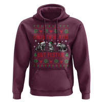 Possum Christmas Hoodie Funny Overstimulated But Festive - Wonder Print Shop