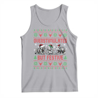 Possum Christmas Tank Top Funny Overstimulated But Festive - Wonder Print Shop