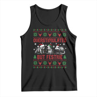 Possum Christmas Tank Top Funny Overstimulated But Festive - Wonder Print Shop