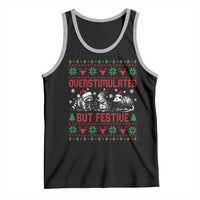 Possum Christmas Tank Top Funny Overstimulated But Festive - Wonder Print Shop