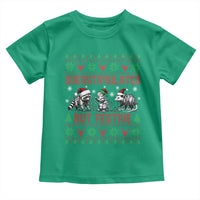 Possum Christmas Toddler T Shirt Funny Overstimulated But Festive - Wonder Print Shop