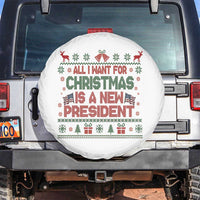 All I Want For Christmas Is A New President Spare Tire Cover Funny Democrat Christmas - Wonder Print Shop