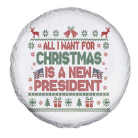 All I Want For Christmas Is A New President Spare Tire Cover Funny Democrat Christmas - Wonder Print Shop