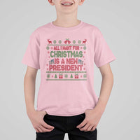 All I Want For Christmas Is A New President T Shirt For Kid Funny Democrat Christmas - Wonder Print Shop