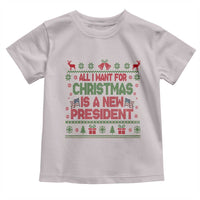 All I Want For Christmas Is A New President Toddler T Shirt Funny Democrat Christmas - Wonder Print Shop