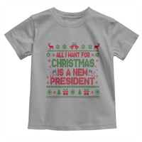 All I Want For Christmas Is A New President Toddler T Shirt Funny Democrat Christmas - Wonder Print Shop
