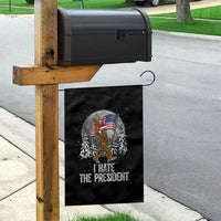 Funny Bigfoot Christmas Political Meme Garden Flag I Hate The President - Wonder Print Shop