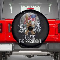 Funny Bigfoot Christmas Political Meme Spare Tire Cover I Hate The President - Wonder Print Shop