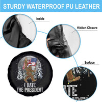 Funny Bigfoot Christmas Political Meme Spare Tire Cover I Hate The President - Wonder Print Shop