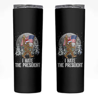 Funny Bigfoot Christmas Political Meme Skinny Tumbler I Hate The President - Wonder Print Shop