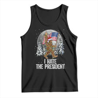 Funny Bigfoot Christmas Political Meme Tank Top I Hate The President - Wonder Print Shop