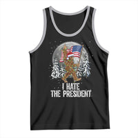 Funny Bigfoot Christmas Political Meme Tank Top I Hate The President - Wonder Print Shop