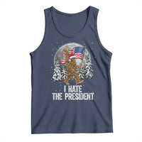 Funny Bigfoot Christmas Political Meme Tank Top I Hate The President - Wonder Print Shop