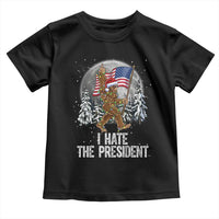 Funny Bigfoot Christmas Political Meme Toddler T Shirt I Hate The President - Wonder Print Shop